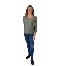 Load image into Gallery viewer, Ladies Plain Khaki green round neck Jumper (A170)