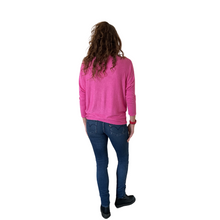 Load image into Gallery viewer, Ladies Plain Fuchsia Pink round neck Jumper (A170)