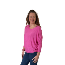 Load image into Gallery viewer, Ladies Plain Fuchsia Pink round neck Jumper (A170)