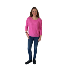 Load image into Gallery viewer, Ladies Plain Fuchsia Pink round neck Jumper (A170)