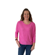 Load image into Gallery viewer, Ladies Plain Fuchsia Pink round neck Jumper (A170)