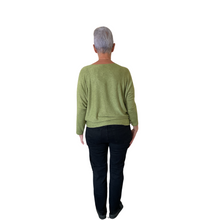 Load image into Gallery viewer, Ladies Plain Lime green round neck Jumper (A170)