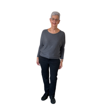 Load image into Gallery viewer, Ladies Plain Dark grey round neck Jumper (A170)