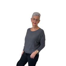 Load image into Gallery viewer, Ladies Plain Dark grey round neck Jumper (A170)