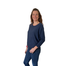 Load image into Gallery viewer, Ladies Plain Navy Blue round neck Jumper (A170)