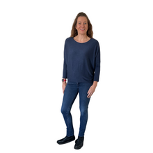 Load image into Gallery viewer, Ladies Plain Navy Blue round neck Jumper (A170)