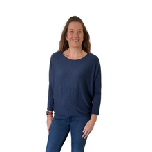 Load image into Gallery viewer, Ladies Plain Navy Blue round neck Jumper (A170)