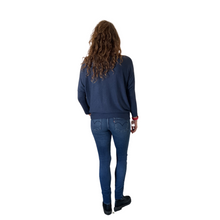 Load image into Gallery viewer, Ladies Plain Navy Blue round neck Jumper (A170)