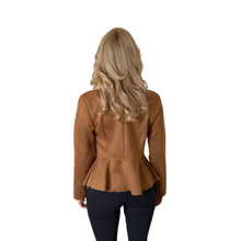 Load image into Gallery viewer, Tan Military Style Short Jacket with Double Button Look