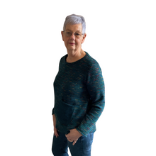 Load image into Gallery viewer, Teal Fleck tops/jumper with one pocket.(A171)