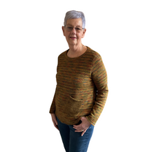 Load image into Gallery viewer, Mustard Fleck tops/jumper with one pocket.(A171)