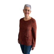 Load image into Gallery viewer, Rust Fleck tops/jumper with one pocket. (A171)