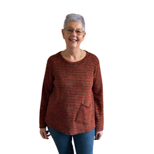 Load image into Gallery viewer, Rust Fleck tops/jumper with one pocket. (A171)