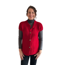 Load image into Gallery viewer, Red 3 button waistcoat a174