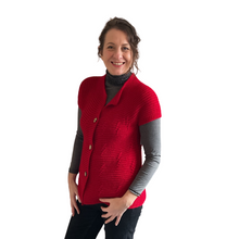 Load image into Gallery viewer, Red 3 button waistcoat a174