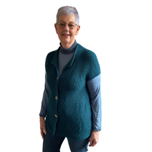 Load image into Gallery viewer, Teal 3 button waistcoat a174