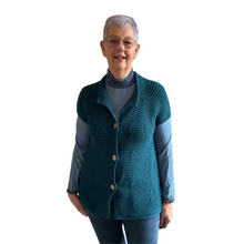 Load image into Gallery viewer, Teal 3 button waistcoat a174