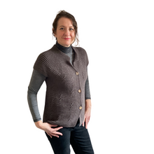 Load image into Gallery viewer, Brown 3 button waistcoat a174