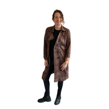 Load image into Gallery viewer, Animal Print Jacket with Pockets and Tie for Women - Stylish, Comfortable & Trendy