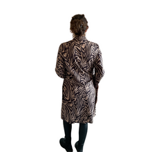 Load image into Gallery viewer, Zebra Print Jacket with Pockets and Tie for Women - Stylish, Comfortable & Trendy