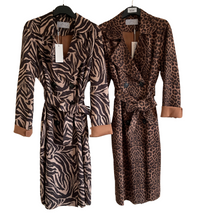 Load image into Gallery viewer, Animal Print Jacket with Pockets and Tie for Women - Stylish, Comfortable & Trendy
