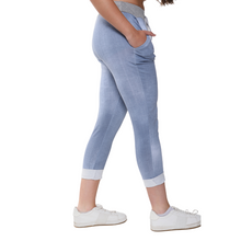 Load image into Gallery viewer, Light Denim Italian Joggers for casual  everyday wear.
