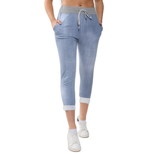 Load image into Gallery viewer, Light Denim Italian Joggers for casual  everyday wear.
