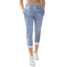 Load image into Gallery viewer, Light Denim Italian Joggers for casual everyday wear.