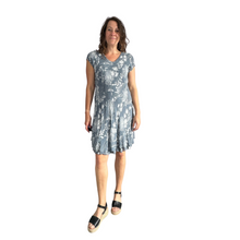 Load image into Gallery viewer, Grey Dandelion stretchy dress with cap sleeves for women (A160)