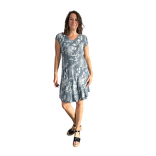 Load image into Gallery viewer, Grey Dandelion stretchy dress with cap sleeves for women (A160)