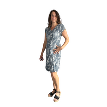 Load image into Gallery viewer, Grey Dandelion stretchy dress with cap sleeves for women (A160)
