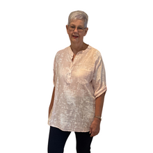 Load image into Gallery viewer, Ladies Light pink dandelion print shirt (A127)