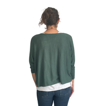 Load image into Gallery viewer, Ladies dark grey Layered Top with Necklace (a91)