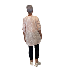 Load image into Gallery viewer, Ladies Light pink dandelion print shirt (A127)