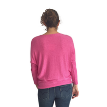 Load image into Gallery viewer, Fuchsia pink Heart balloon soft knit top for women. (A156)
