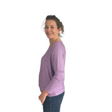 Load image into Gallery viewer, Lilac Heart balloon soft knit top for women. (A156)