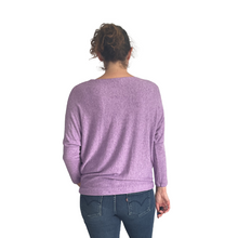 Load image into Gallery viewer, Lilac Heart balloon soft knit top for women. (A156)
