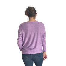 Load image into Gallery viewer, Lilac Heart balloon soft knit top for women. (A156)