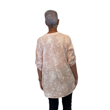 Load image into Gallery viewer, Ladies Light pink dandelion print shirt (A127)
