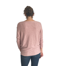 Load image into Gallery viewer, Baby Pink Heart balloon soft knit top for women. (A156)

