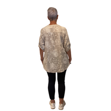 Load image into Gallery viewer, Ladies Beige dandelion print shirt (A127)