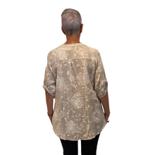 Load image into Gallery viewer, Ladies Beige dandelion print shirt (A127)