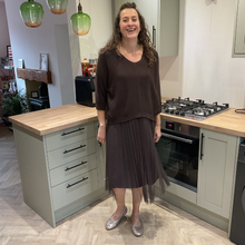 Load image into Gallery viewer, Chocolate Brown Two Piece Dress & Jumper Set – One Size (UK 12–18) | Knit Jumper & Sleeveless Dress | Wear Together or Separately | Pamper Yourself Now A180