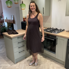 Load image into Gallery viewer, Chocolate Brown Two Piece Dress & Jumper Set – One Size (UK 12–18) | Knit Jumper & Sleeveless Dress | Wear Together or Separately | Pamper Yourself Now A180