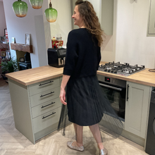 Load image into Gallery viewer, Black Two Piece Dress & Jumper Set – One Size (UK 12–18) | Knit Jumper & Sleeveless Dress | Wear Together or Separately | Pamper Yourself Now A180