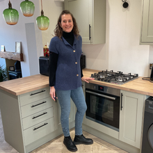 Load image into Gallery viewer, Denim Blue 3 button waistcoat a174