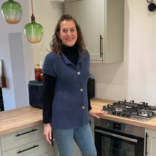 Load image into Gallery viewer, Denim Blue 3 button waistcoat a174