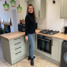 Load image into Gallery viewer, Black Ruffle Neck Polo Neck with Frill Sleeves - Elegant Women's Top for All Occasions A175