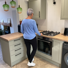 Load image into Gallery viewer, Super Soft Sky Blue Italian Plain Jumper – One Size (12–16) A176