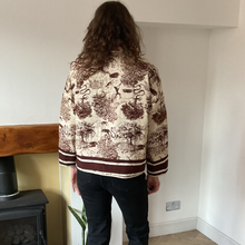 Load image into Gallery viewer, Brown Animal print Colour Padded Jacket – Waist Length | One Size (UK 12–16) | Lightweight Warm Outerwear | Pamper Yourself -A178